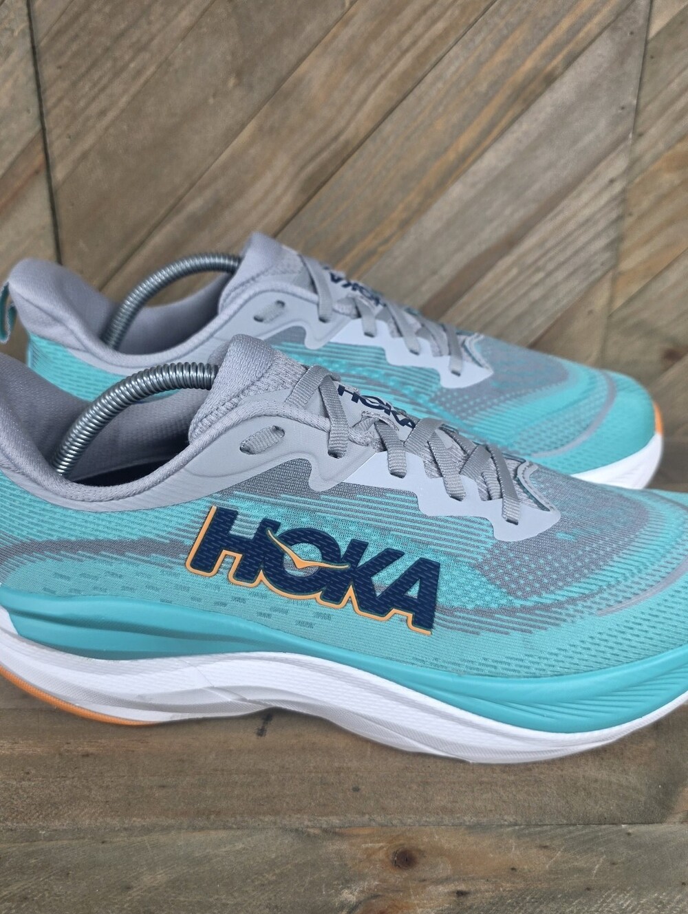 Hoka One One Skyflow Mens Athletic Running Shoes Size 10.5 Stellar Grey 1155111